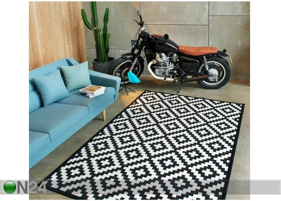 Narma smartWeave® matto Viki black 200x300 cm kuvasuurennos