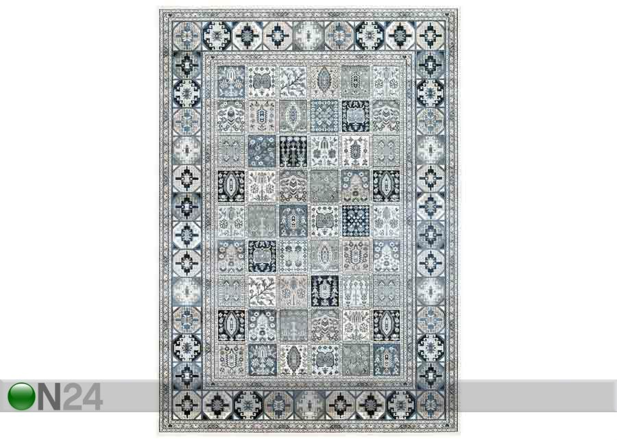 Narma viskoosimatto Zahra sand-blue 80x125 cm kuvasuurennos