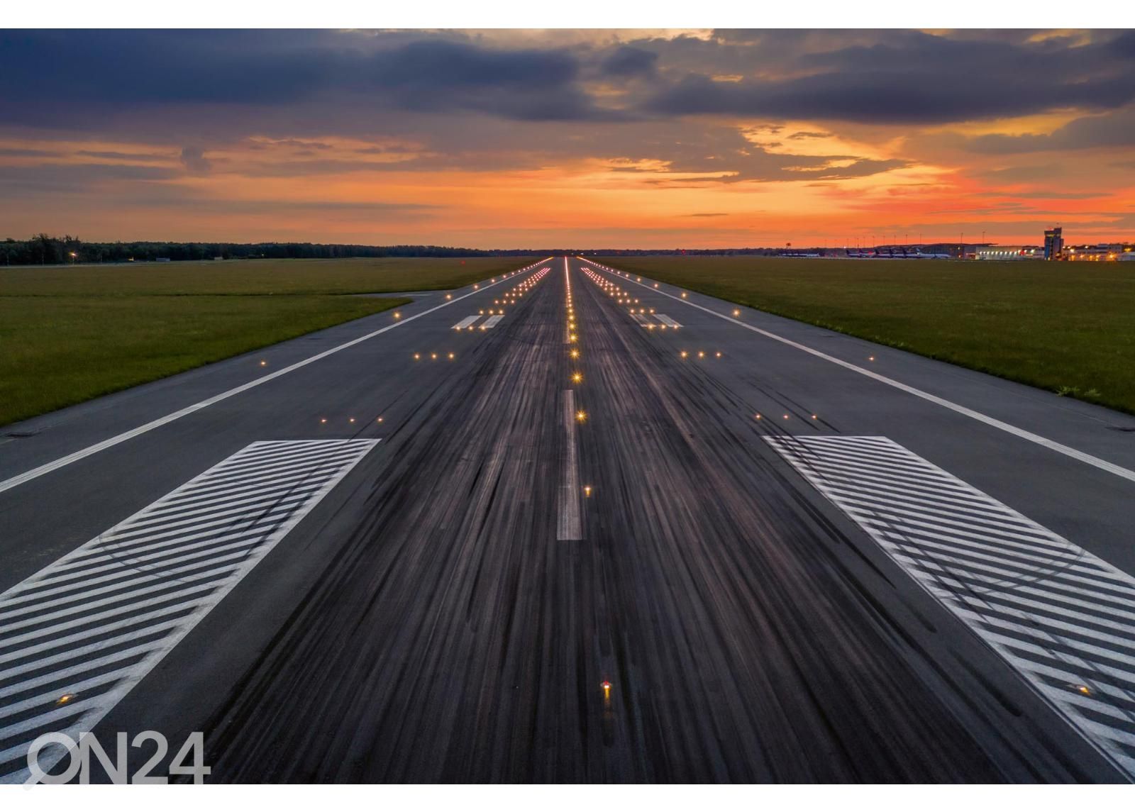 Non-woven kuvatapetti Airport Runway kuvasuurennos