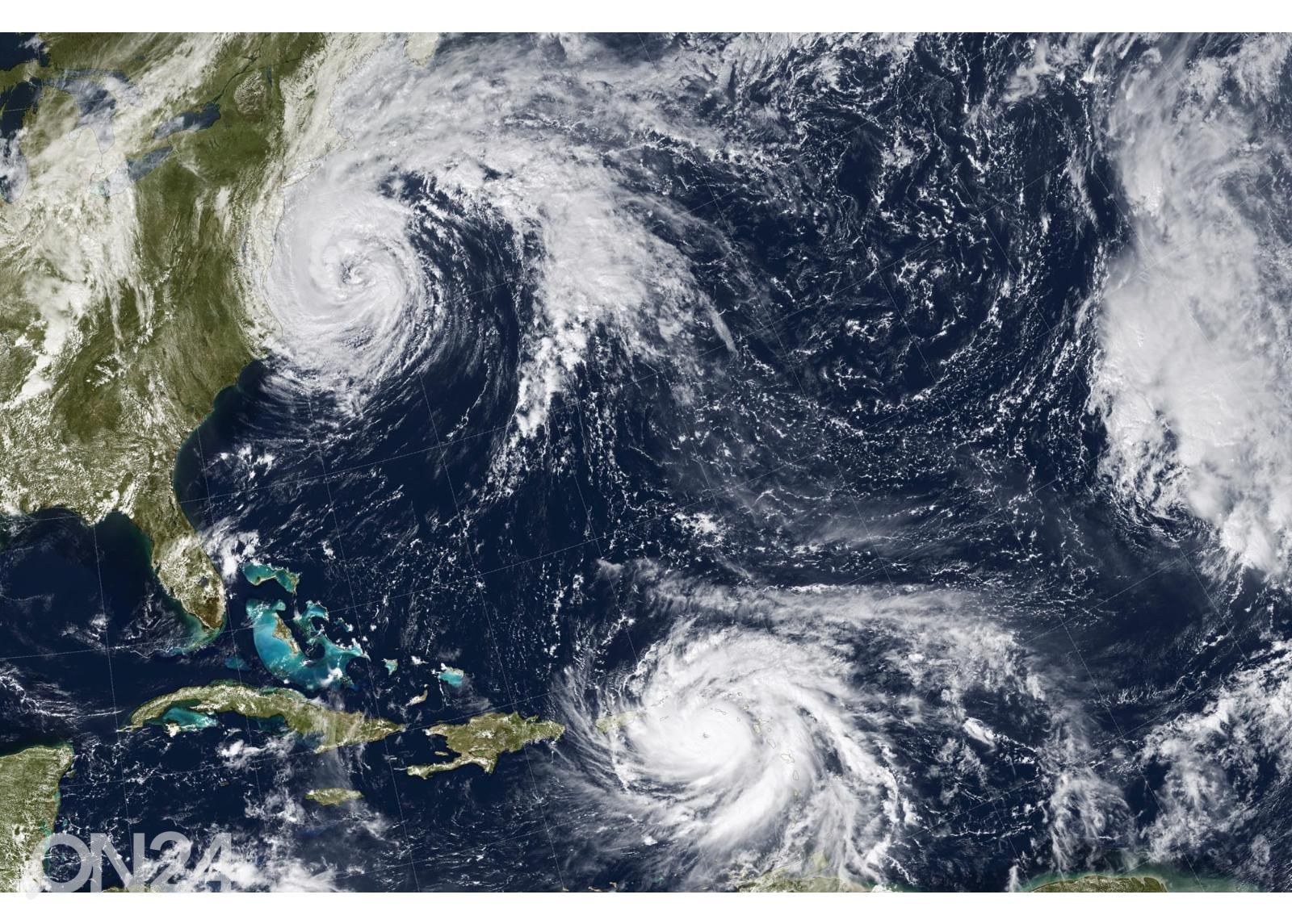 Non-woven kuvatapetti Hurricane Harvey kuvasuurennos