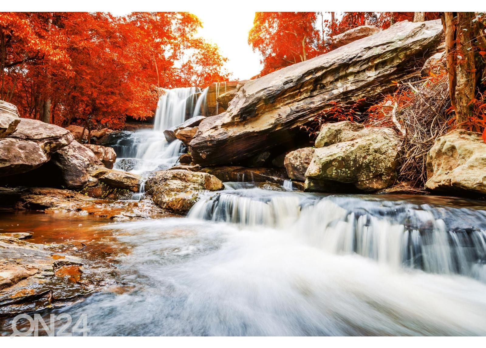 Non-woven kuvatapetti Landscape With The Waterfall kuvasuurennos