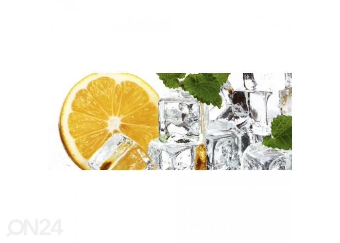 Non-woven kuvatapetti Lemon and ice 375x150 cm kuvasuurennos