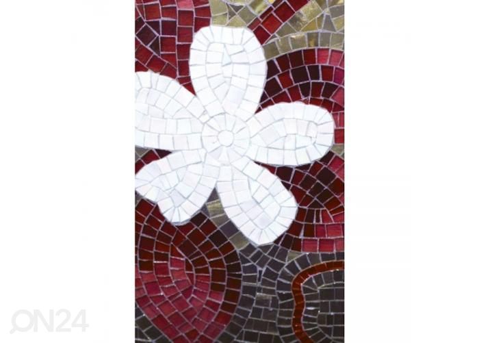 Non-woven kuvatapetti Red mosaic 150x250 c kuvasuurennos