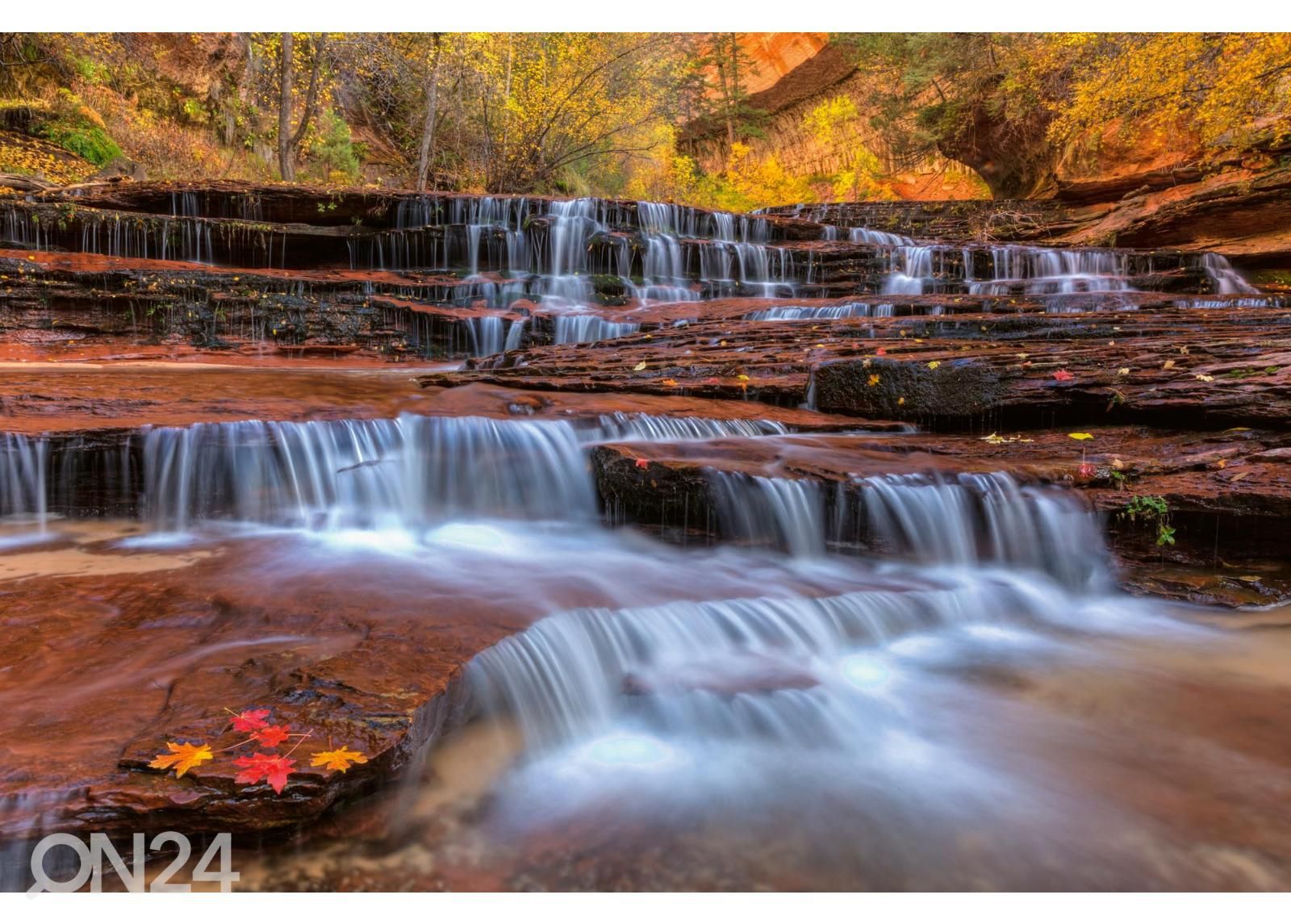 Non-woven kuvatapetti Red Waterfalls kuvasuurennos