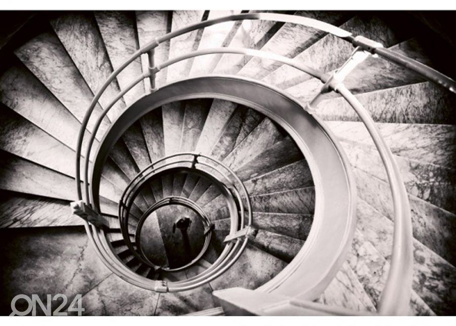 Non-woven kuvatapetti Spiral stairs 225x250 cm kuvasuurennos