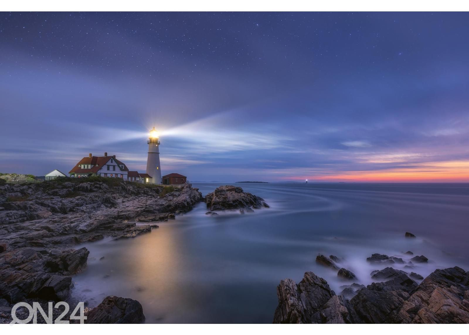 Non-woven kuvatapetti Stars Over Lighthouse kuvasuurennos