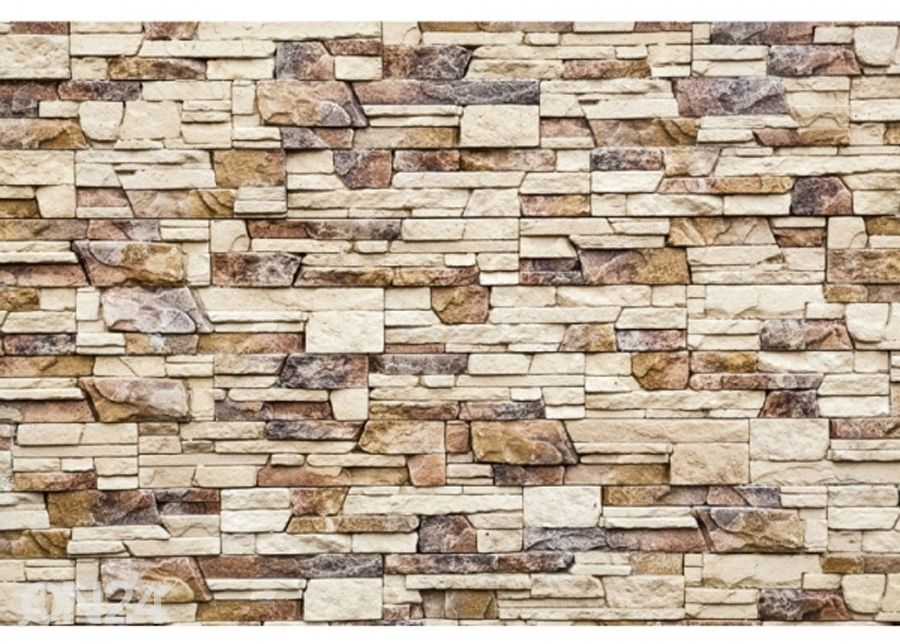 Non-woven kuvatapetti Stone wall 150x250 cm kuvasuurennos