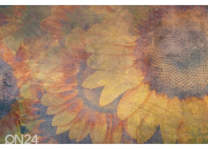 Non-woven kuvatapetti Sunflower Abstract 150x250 cm kuvasuurennos