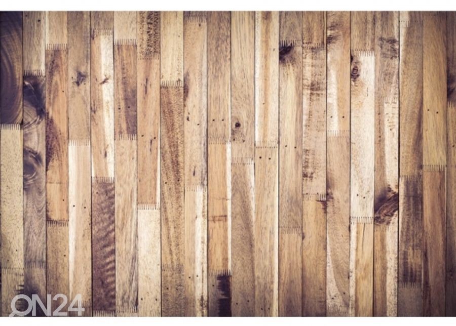 Non-woven kuvatapetti Timber wall 150x250 cm kuvasuurennos