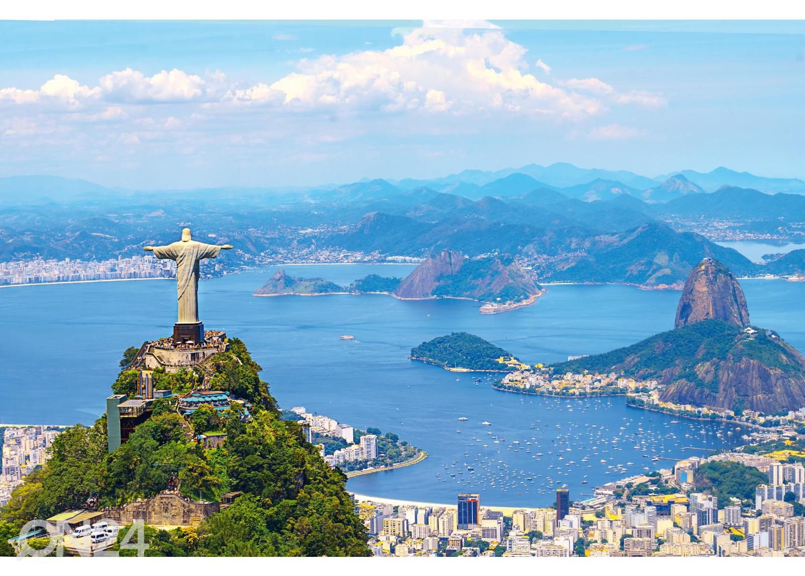 Non-woven kuvatapetti View Of Rio De Janeiro kuvasuurennos
