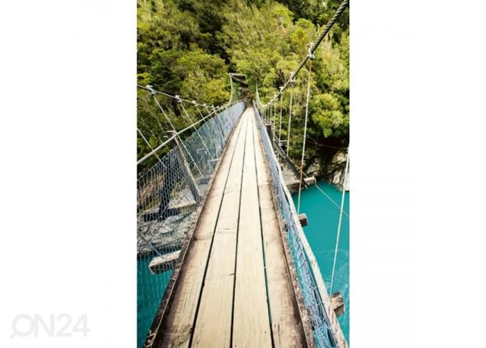Non-woven kuvatapetti Wooden bridge 150x250 cm kuvasuurennos