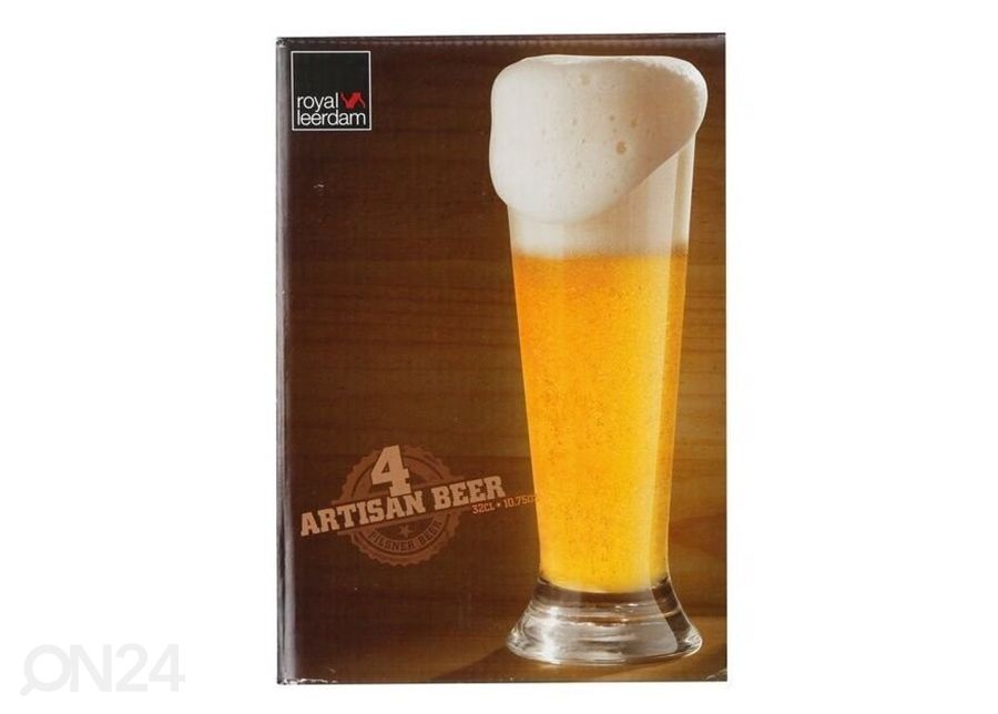 Oluttuoppi Royal Leerdam Artisan, Pilsner 37 cl, 4 kpl kuvasuurennos