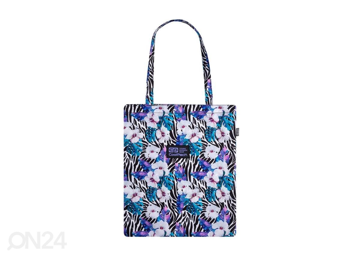 Ostoskassi CoolPack Flower Zebra 41x35 cm kuvasuurennos