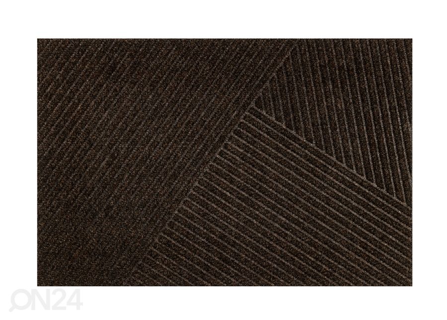 Ovimatto Dune Stripes dark brown 60x90 cm kuvasuurennos