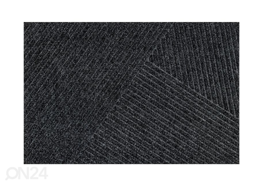 Ovimatto Dune Stripes dark grey 60x90 cm kuvasuurennos