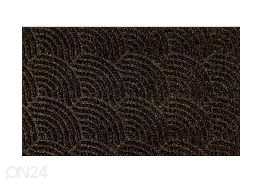 Ovimatto Dune Waves dark brown 45x75 cm kuvasuurennos