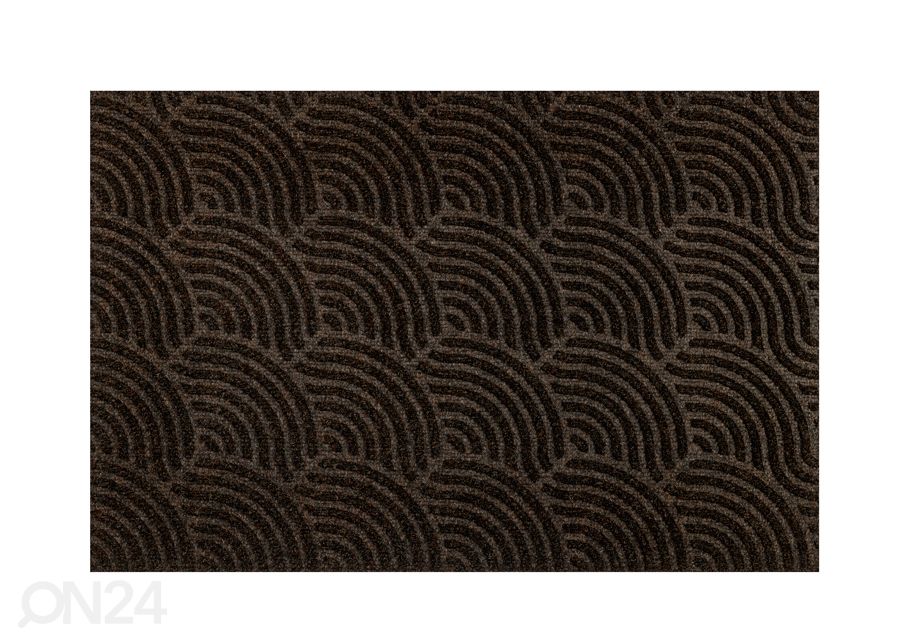 Ovimatto Dune Waves dark brown 60x90 cm kuvasuurennos