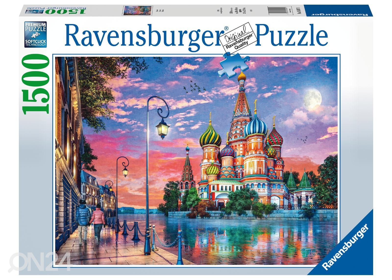 Palapeli Ravensburger Moskova 1500 palaa kuvasuurennos