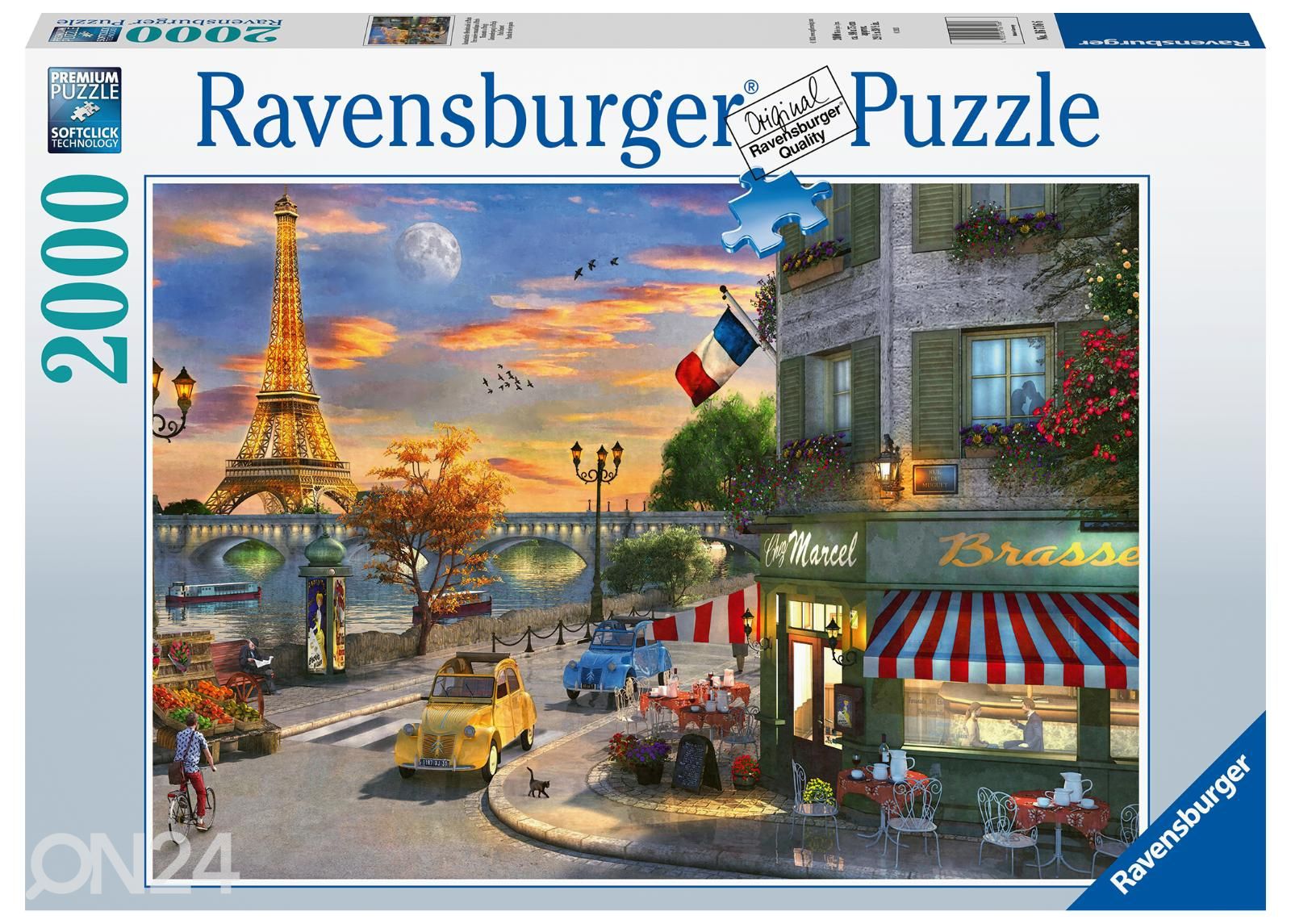 Palapeli Ravensburger Pariisin auringonlasku 2000 palaa kuvasuurennos