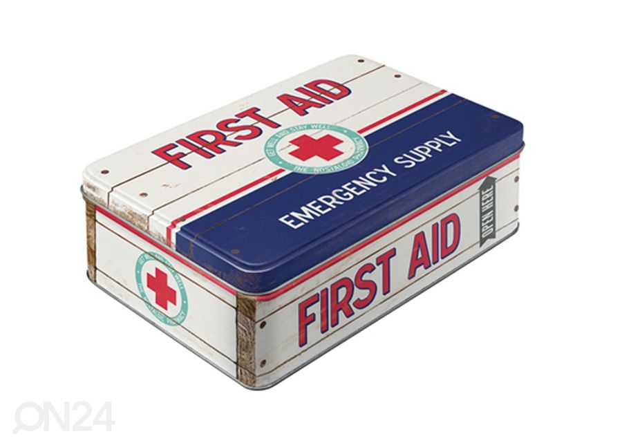 Peltipurkki FIRST AID EMERGENCY SUPPLY 2,5 L kuvasuurennos