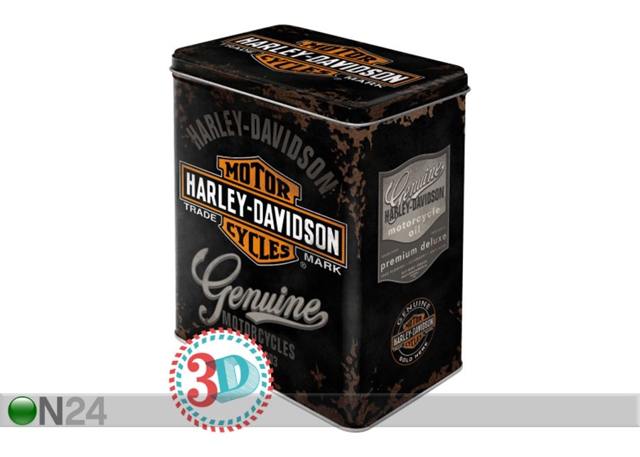 Peltipurkki Harley-Davidson Genuine Logo 3 L kuvasuurennos