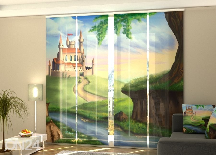 Pimentävä paneeliverho Castle for a Princess 1 240x240 cm kuvasuurennos