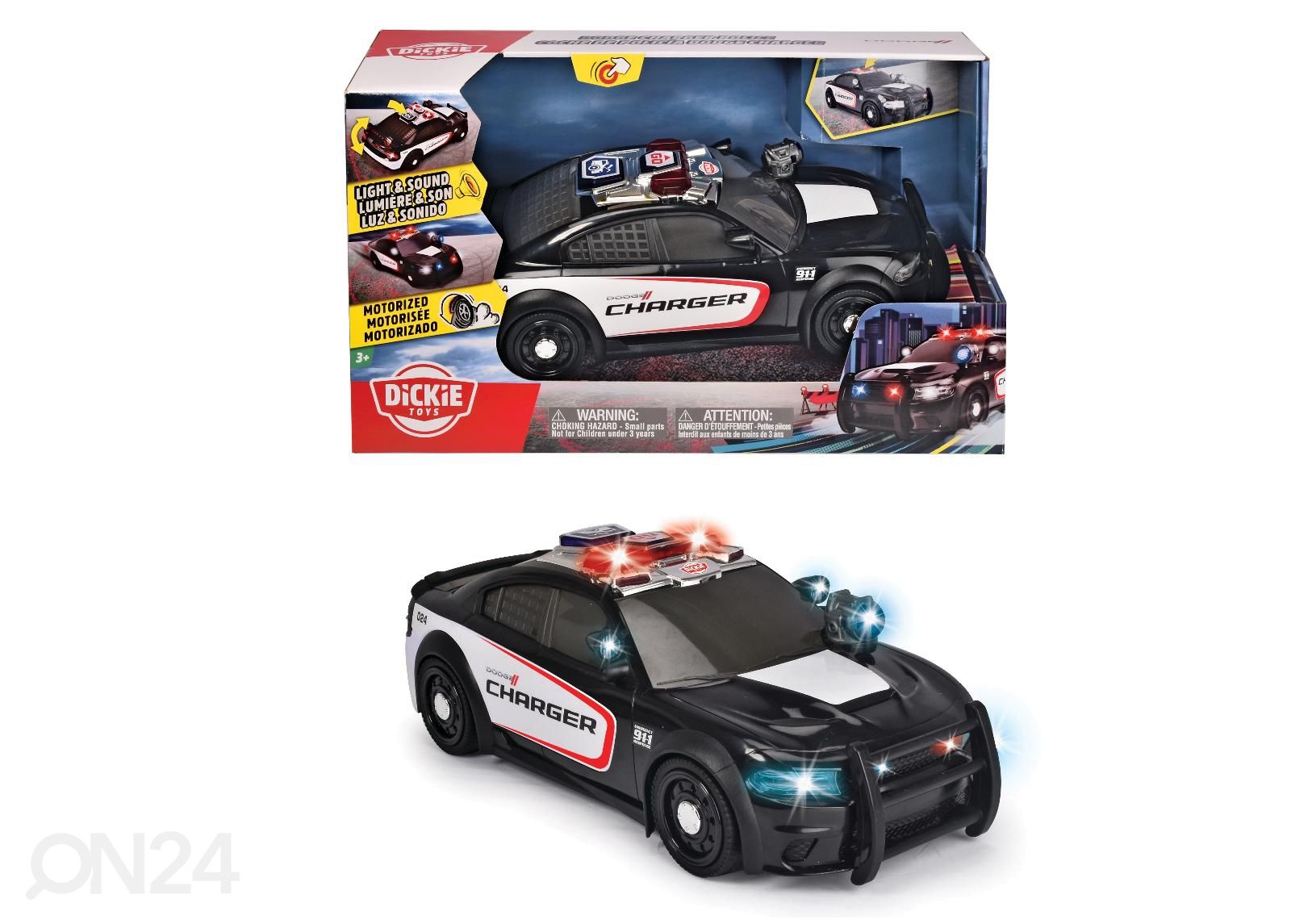 Poliisiauto Dodge Charger Dickie Toys kuvasuurennos