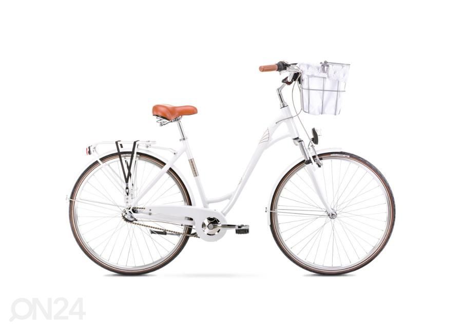 Polkupyörä Arkus & Romet Art Deco Eco, 28" L, valkoinen kuvasuurennos