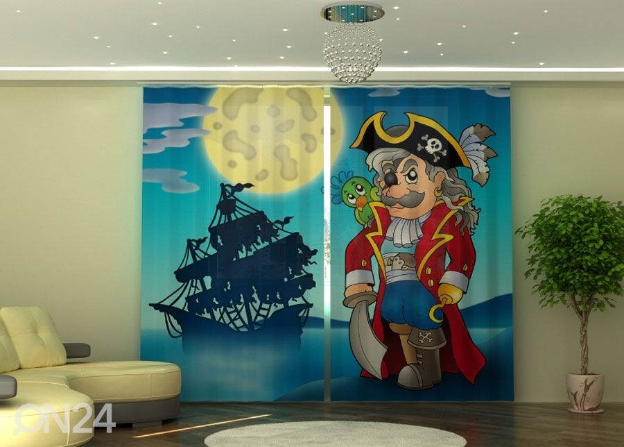 Puolipimentävä verho Pirate 290x245 cm kuvasuurennos