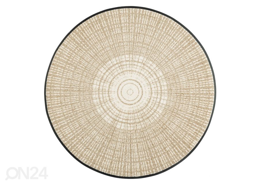 Pyöreä matto Cascara beige Ø 85 cm kuvasuurennos