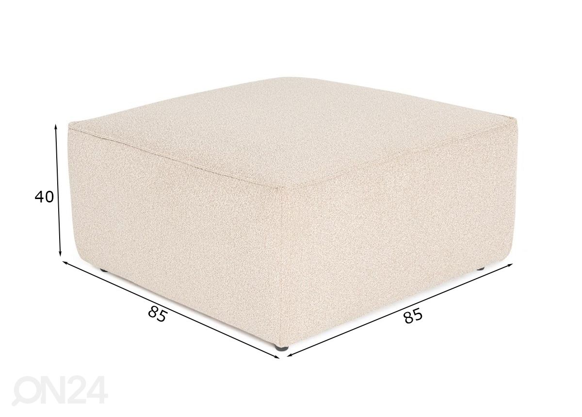 Rahi Lora 85x85 cm kuvasuurennos mitat