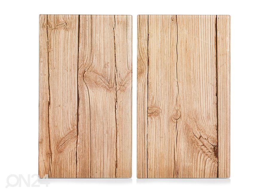 Räiskesuoja/liesisuoja Wood 52x30 cm 2 kpl kuvasuurennos