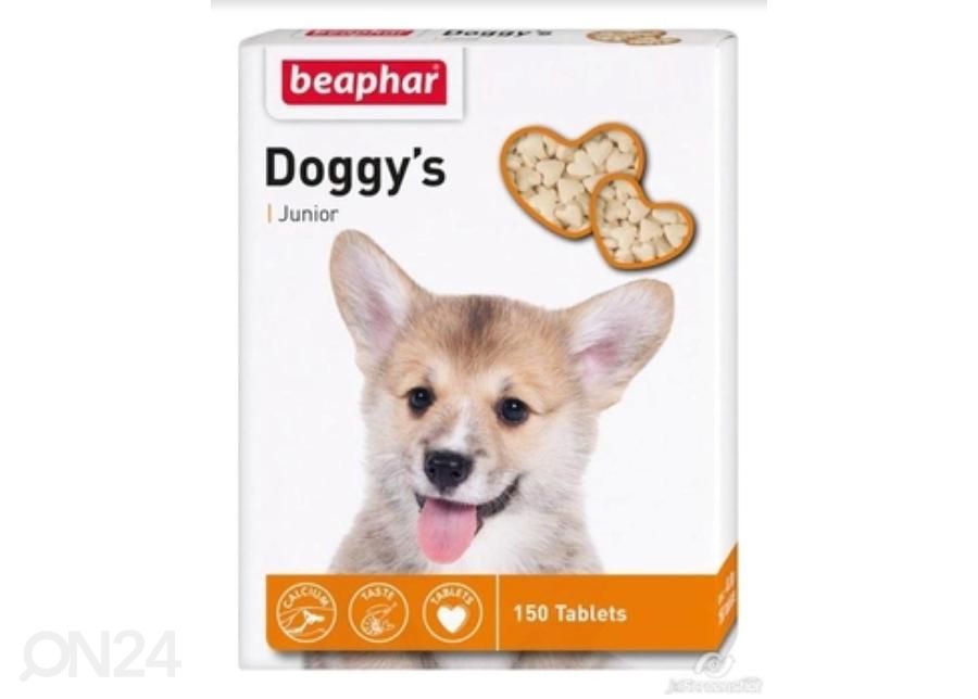 Ravintolisä Beaphar Doggys Junior/Biotin N150 kuvasuurennos