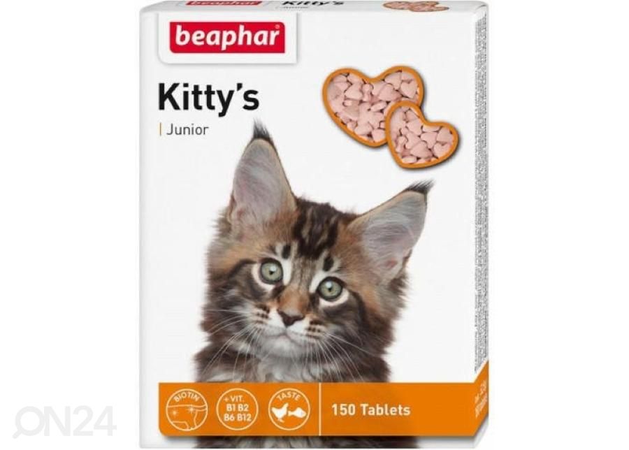 Ravintolisä Beaphar Kittys Junior N150 kuvasuurennos