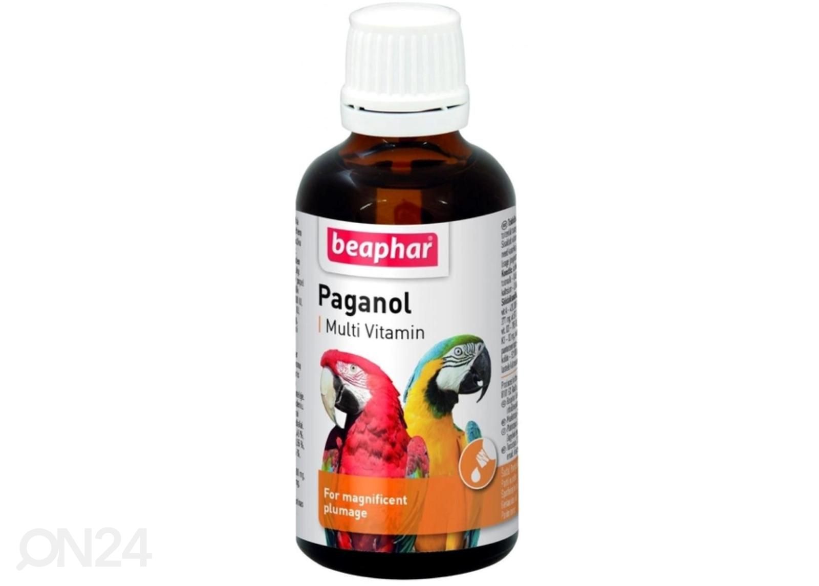 Ravintolisä Beaphar papukaijoilla Paganol Multivitamin 50 ml kuvasuurennos