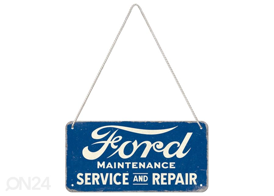 Retro metallitaulu Ford - Service & Repair 10x20 cm kuvasuurennos