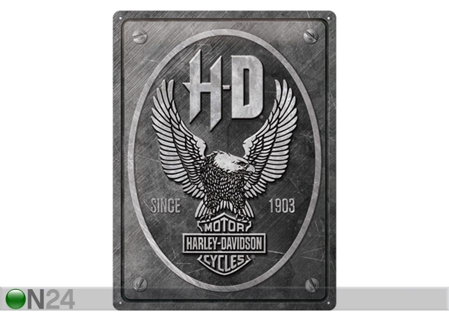 Retro metallitaulu Harley-Davidson - Metal Eagle 30x40 cm kuvasuurennos