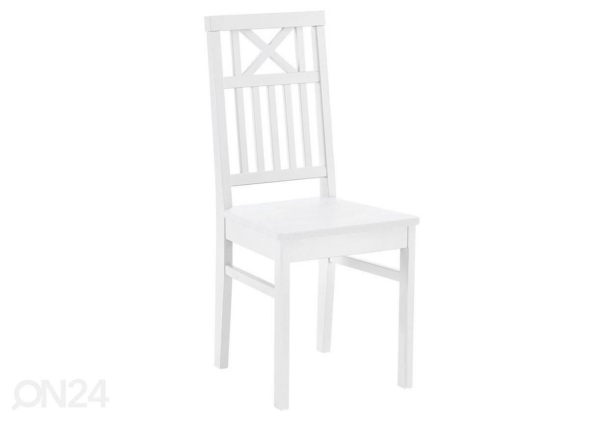 Ruokapöydän tuoli Florence, valkoinen kuvasuurennos