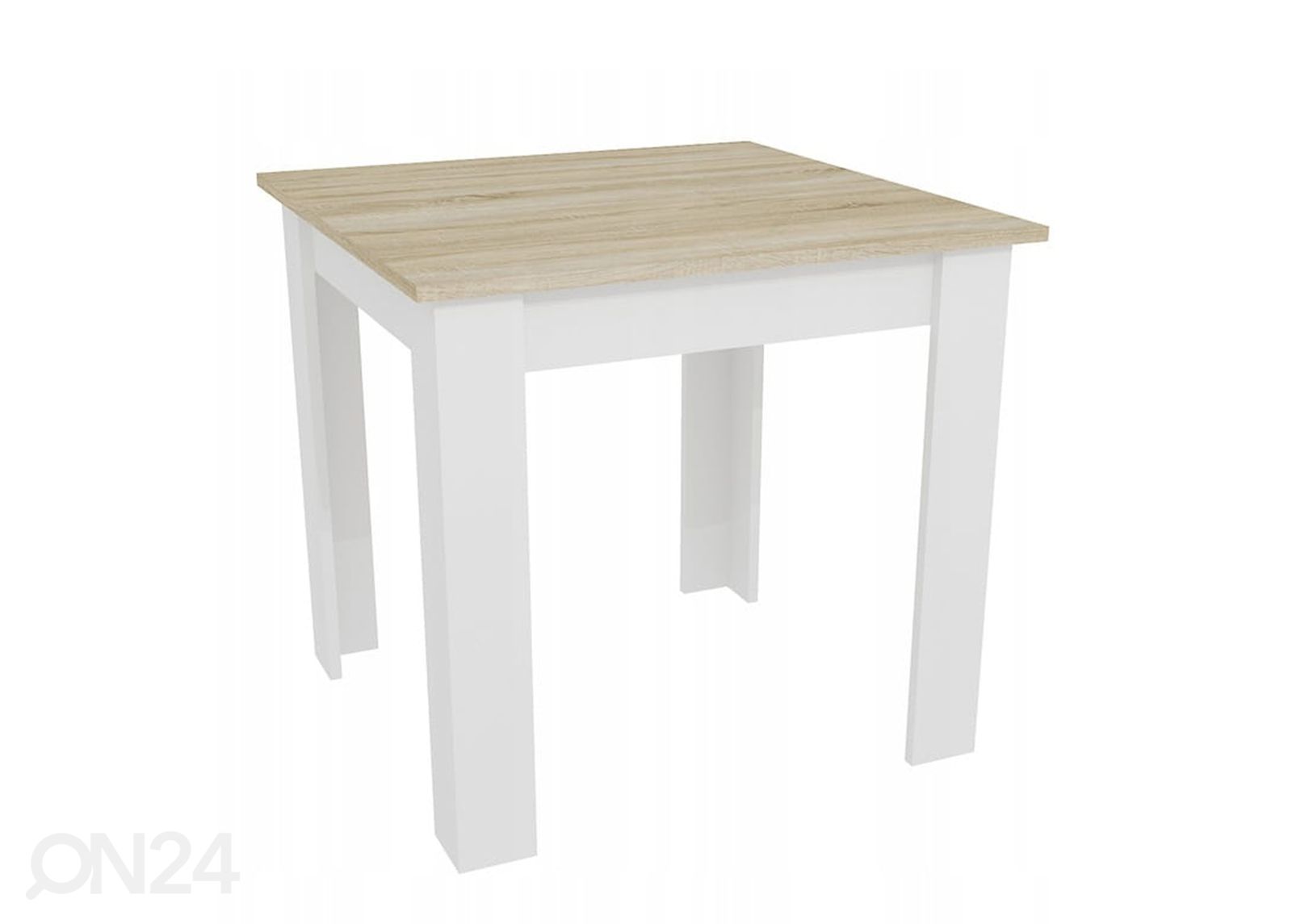 Ruokapöytä 80x80 cm, sonoma tammi/valkoinen kuvasuurennos