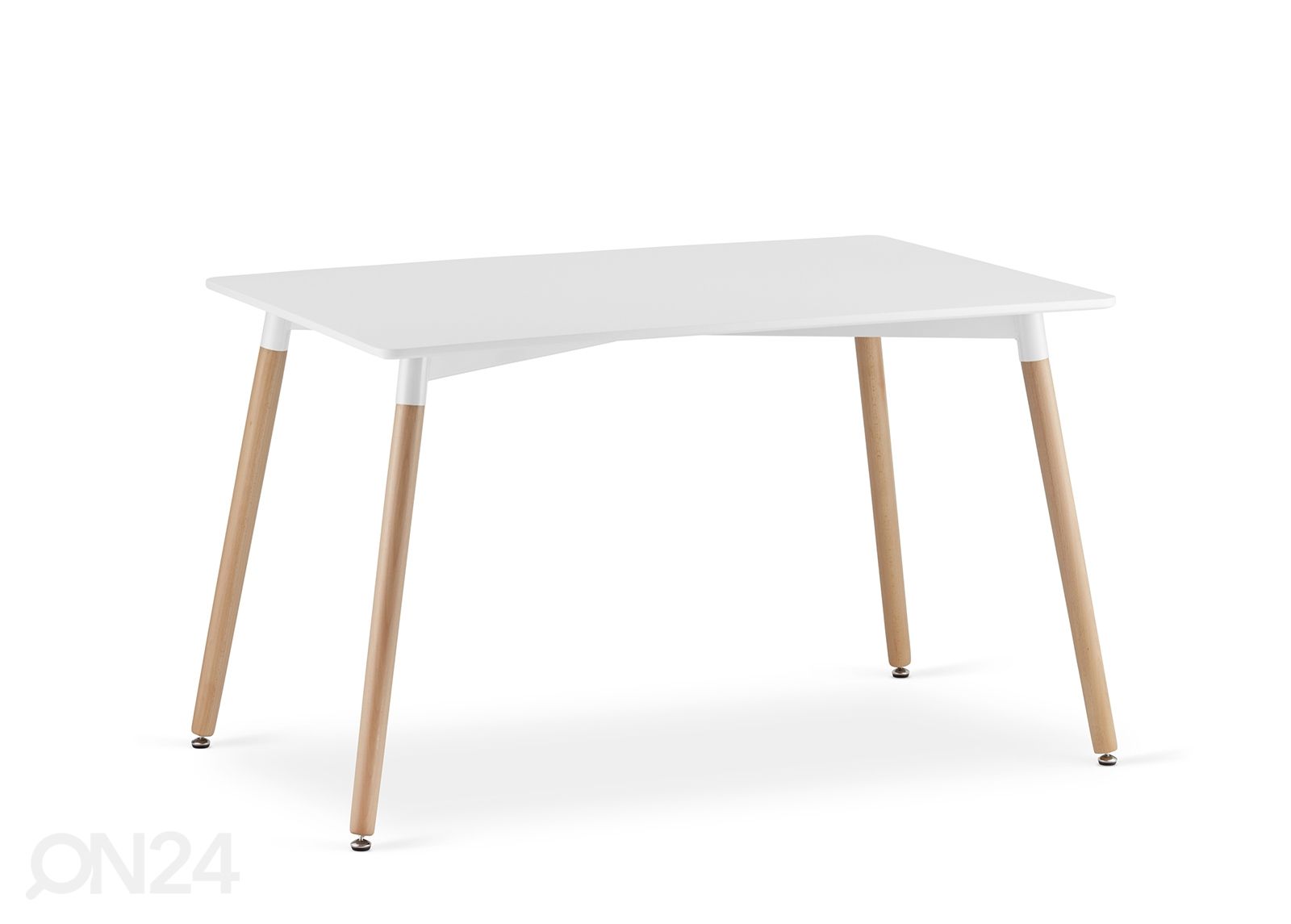 Ruokapöytä Adria 80x120 cm, valkoinen kuvasuurennos