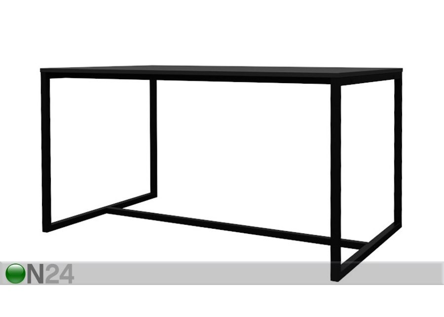 Ruokapöytä Lipp 140x90 cm, musta kuvasuurennos