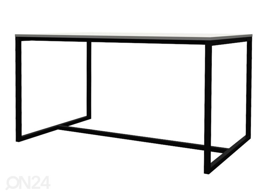 Ruokapöytä Lipp 140x90 cm, valkoinen kuvasuurennos