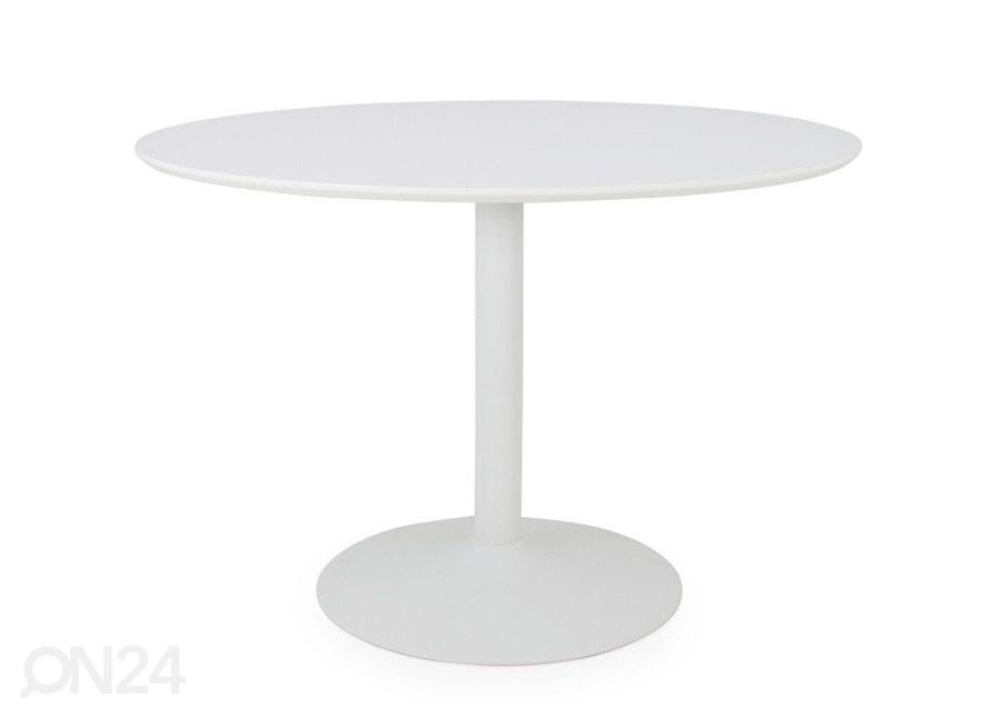 Ruokapöytä Tenzo Taco Ø 110 cm, valkoinen kuvasuurennos