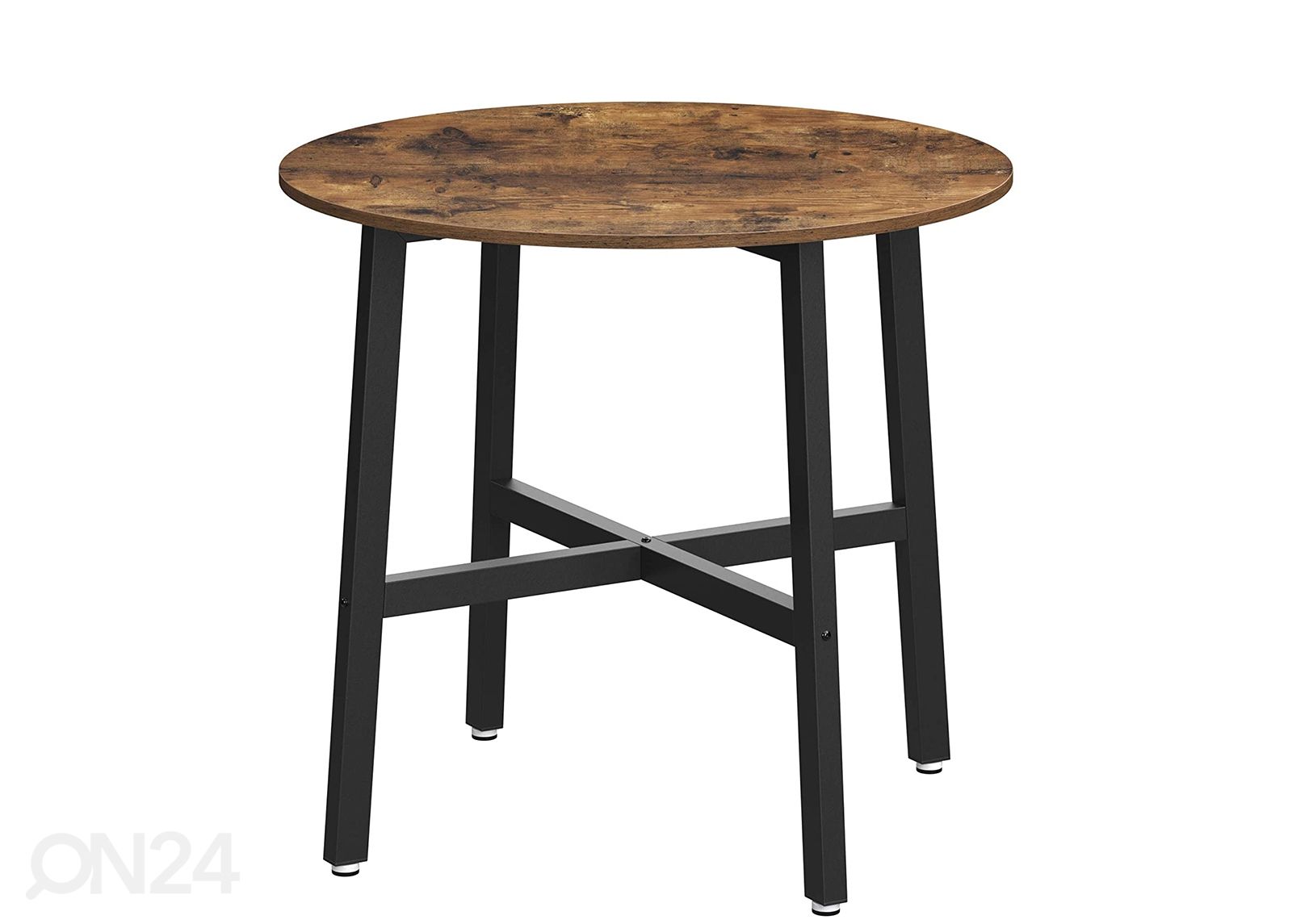 Ruokapöytä Todi Ø 80 cm, ruskea/musta kuvasuurennos