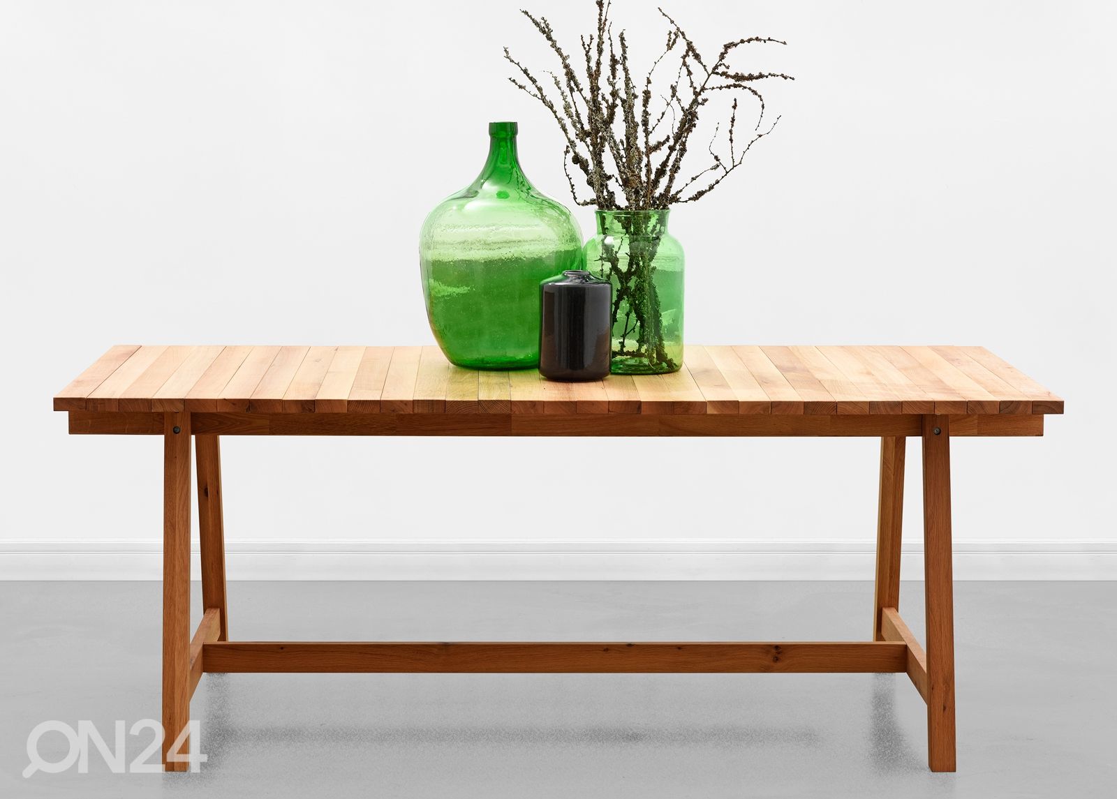 Ruokapöytä Wooden Beams 198x100 cm kuvasuurennos