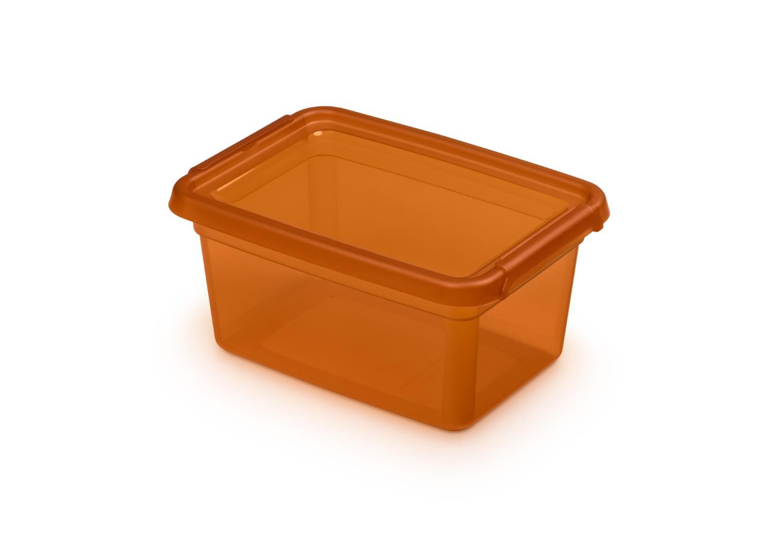 Säilytyslaatikko BaseStore 1,5 L, 14x19xh9 cm oranssi kuvasuurennos