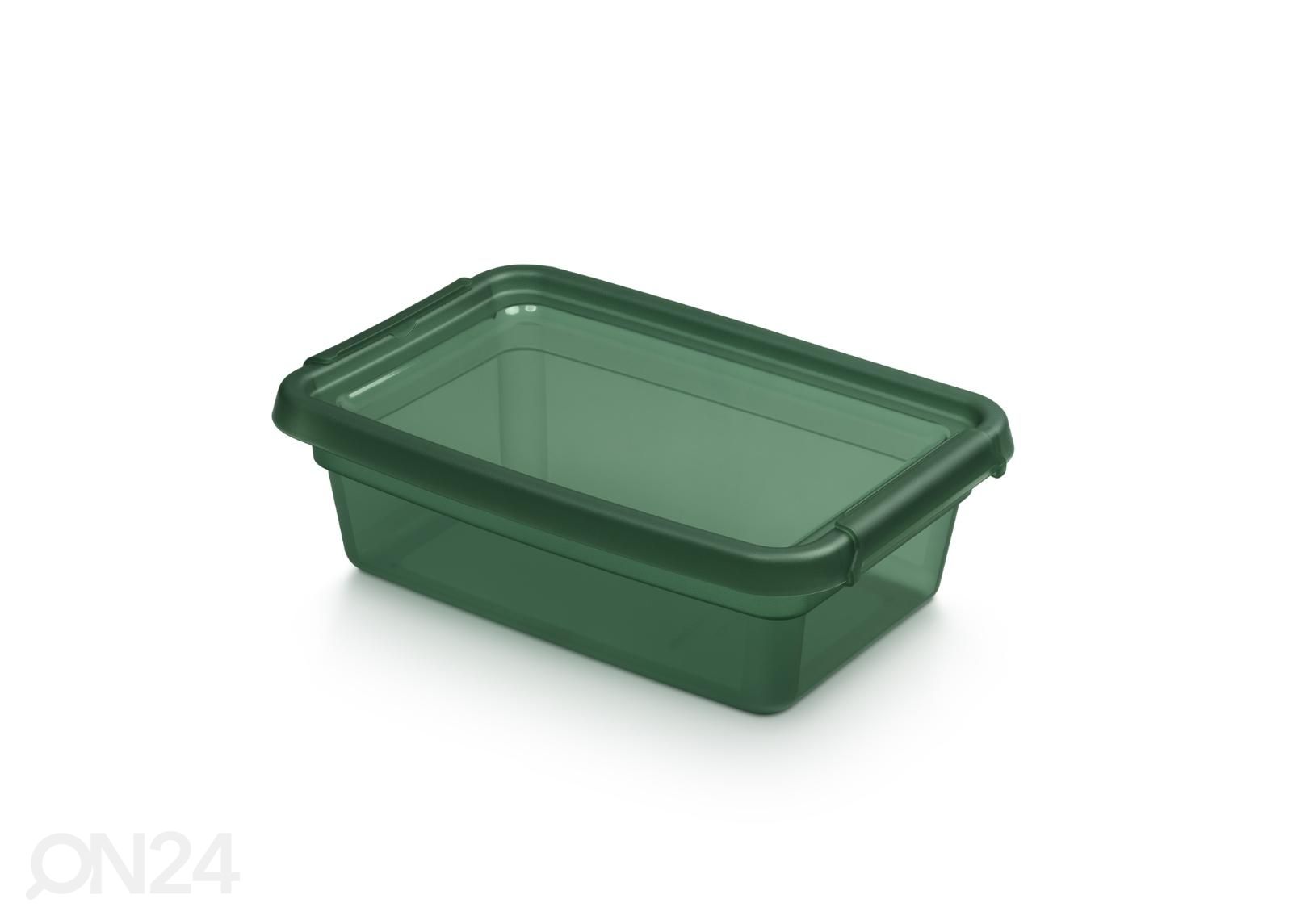 Säilytyslaatikko BaseStore 1,5 L, 14x19xh9 cm vihreä kuvasuurennos