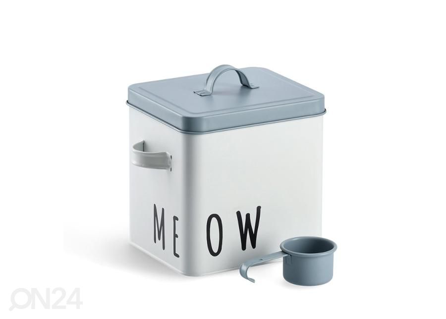 Säilytyslaatikko Meow, valkoinen/ sininen kuvasuurennos