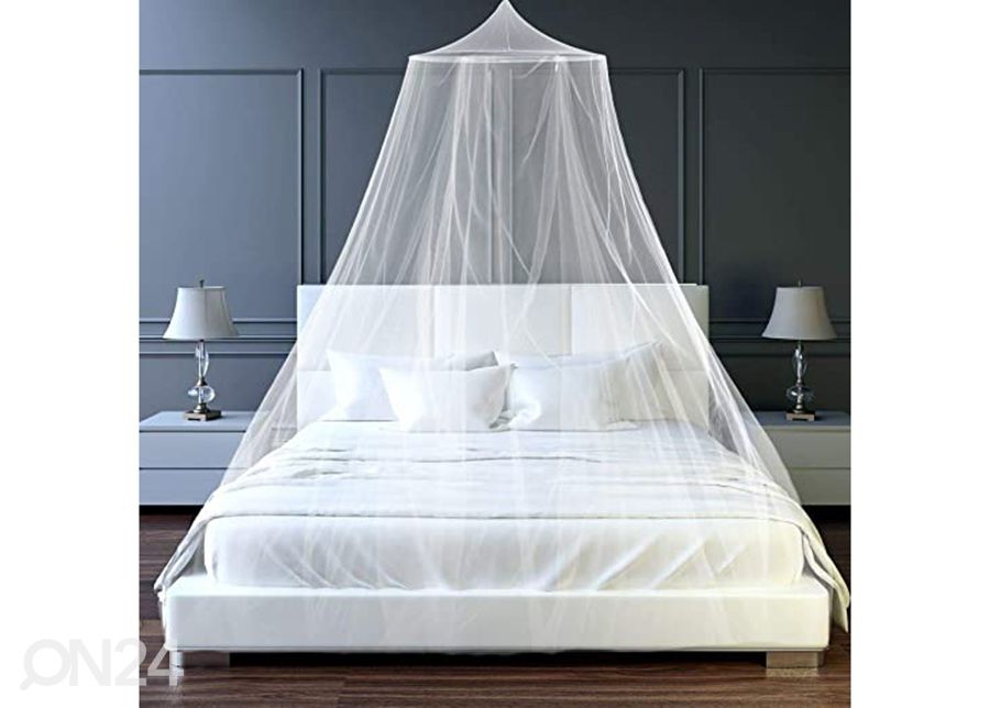 Sängyn hyönteisverkko 12,5x2,5 m, valkoinen kuvasuurennos