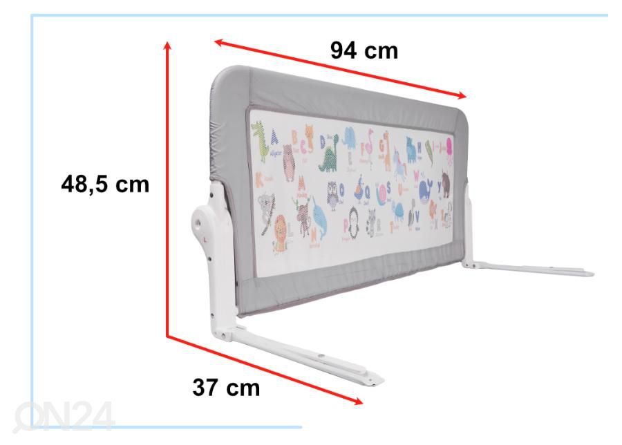 Sängyn suojus eläinkuvilla 90 cm kuvasuurennos mitat